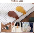 Personalized Magnetic Leather Bookmark, 26 Letters Custom Leather Bookmarks, Handmade, Leather Magnetic Bookmark for Book Lovers Readers Women Kid(Black，Z）