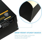 Lineco 4x6 Photo Storage Box, with 12 Acid-Free Envelopes, Holds Up to 1000 3.5" x 5", or 4" x 6" Pictures, Metal Edge Archival Organizer for Cards Stickers Stamps Seeds, 5.5x7.5x11. Black, 2 Pack