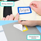 L LIKED 400 Stickers - 3.5" x 2.25"Colors Plain Name tag Labels with Perforated Line for School Office Home (Blank - 400 Labels)