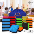 30 Pack Dry Erase Erasers Assorted Colors Magnetic Whiteboard Erasers for Kids and Students - Smudge Free Small Dry Erase for Classroom Home, School and Office