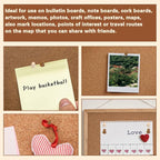 50 Pcs Wooden Push Pins, Decorative Thumb Tacks, Push Pins for Cork Board Head Pin Wood Map Tacks Marking Pin, Wood Thumb Tacks Decorative for Bulletin Boards Craft Projects with Storage Box, Coffee