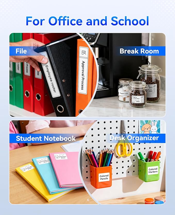NIIMBOT B1 Label Maker with 3 Roll Tapes,2 Inch Portable Thermal Label Printer for Home Office School Small Business, Address, Clothing, Crafts, Retail,Support Smartphones & PC,Blue Dark
