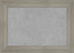 Amanti Art Grey Framed Magnetic Board 16x22 Small Vision Board for use with Magnets, 100% Metal Sheet to Display Items as Office Decor or for Home Organization in mudroom, Kitchen or Kids Room