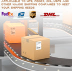 MFLABEL 4x6 Direct Thermal Shipping Labels - 8 Rolls, 220 Labels/Roll, Perforated Postage Paper with Alignment Hole, Compatible with 4XL LabelWriter 1744907 & 1755120, Rollo for USPS, UPS