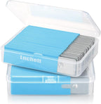 Lnchett Box Cutter, 48-Pack Retractable Cardboard Mini Box Cutter for Packages, Boxes and Paper, All Metal Tough Sheath, Functional Basic Cutter with Case, Lock Ball Design