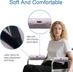 SPRING SEAON Wheelchair Armrest Covers 2 Pack Soft Memory Foam Wheelchair armrest Pads Wicking Washable for Office Transport Chair (Purple)