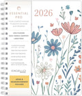 Essential PRO 2026 Daily, Weekly & Monthly Planner, 7"x9": 14 Months (Nov 2025 - Dec 2026) Monthly Tabs,Daily Tracking,Notes Pages,Storage Pocket,Bookmark w Sticky Notes (Colorful Botanicals)