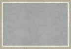 Amanti Art Silver Framed Magnetic Board 18x26 Medium Vision Board for use with Magnets, 100% Metal Sheet to Display Items as Office Decor or for Home Organization in mudroom, Kitchen or Kids Room