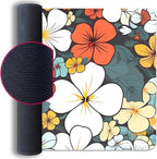 Boho Abstract Floral Mouse Pad Desk Mat,27.5X11.8 in Extended Gaming Mouse Pads with Stitched Edges,Non-Slip Waterproof Rubber Base Mouse Mat for Office,Computer,Keyboard,Laptop and Home Desk Mat