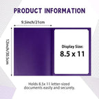 gisgfim 15Pcs Certificate Holders Diploma Covers Single Sided Gold Foil Border Award Covers for Letter Size 8.5x11 Certificates Cardstock Document Papers Storage Organizer (Purple)