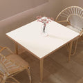 Zinkooat Leather Table Cover,1.8mm Thick,40x40 Inch Table Protector,Table Protector for Dining Room Table,Dining Table Cover,Table Cover Protector.(White+White,40x40)