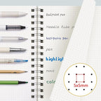 EMSHOI Spiral Dotted Notebook, Dot Grid Journal, 5.7"x8.22" A5 Size, 300 Pages/150 Sheets 100gsm Thick Paper, Waterproof Hardcover for Office, School, Work, Writing, Bullet Journaling (Green)