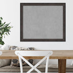 Amanti Art Black Framed Magnetic Board 23x27 Medium Vision Board for use with Magnets, 100% Metal Sheet to Display Items as Office Decor or for Home Organization in mudroom, Kitchen or Kids Room