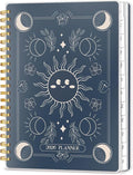 2026 Planner 8.5 x 11, Large Weekly Monthly Planners with Tabs, A4 Spiral Bound Daily Calendar 2026 Planner, 12 Month Agenda from Jan. to Dec., Flexible Cover Appointment Book(Smill Sun)