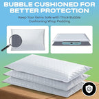 White Small Bubble Mailers 4x8 Inch #000 | Thick Padded Poly Bubble Mailer Envelopes | Waterproof Mailing Envelopes | 1000 Pack Bulk | Trading card sports Card Shipping