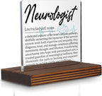 Neurologist Gifts, Thank You Appreciation Gifts for Brain and Nerve Specialists Week Graduation Birthday Christmas Medical Neurology Doctor Office Desk Decor Decorative Signs Plaque PA013