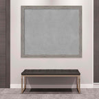Amanti Art Grey Framed Magnetic Board 45x53 Oversize Vision Board for use with Magnets, 100% Metal Sheet to Display Items as Office Decor or for Home Organization in mudroom, Kitchen or Kids Room