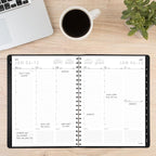 AT-A-GLANCE 2025 Appointment Book Planner, Weekly & Monthly, 8-1/4" x 11", Large, Half-Hourly, Contemporary, Black (70950X0525)