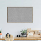Amanti Art Silver Framed Magnetic Board 26x42 Large Vision Board for use with Magnets, 100% Metal Sheet to Display Items as Office Decor or for Home Organization in mudroom, Kitchen or Kids Room