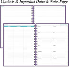 2026-2027 Planner - 18 Months Weekly & Monthly Planner from January 2026 - June 2027, Planners 2026-2027 with Elastic Closure, Inner Pocket, 8.5" x 11", Purple