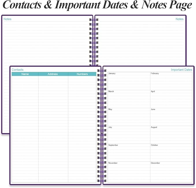 2026-2027 Planner - 18 Months Weekly & Monthly Planner from January 2026 - June 2027, Planners 2026-2027 with Elastic Closure, Inner Pocket, 8.5" x 11", Purple