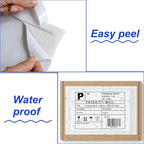 9527 Product 4.5" x 5.5" Clear Adhesive Top Loading Packing List/Shipping Label Envelopes (200 Pack)