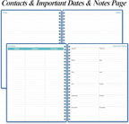2026-2027 Planner - 18 Months Weekly & Monthly Planner from January 2026 - June 2027, Planners 2026-2027 with Elastic Closure, Inner Pocket, 8.5" x 11", Blue