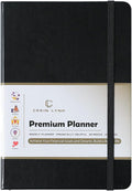 Crein Lynh 2025-2027 Premium Planner, Weekly & Monthly Calendar Planner with Budget & Goal Setting, January 2025 – December 2027, Tabs, Inner Pocket, Daily Journal Organizer for Women, A5, Black