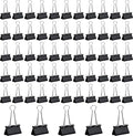 60 PCS Large Binder Clips – 2Inch 51mm Big Black Metal Paper Clamps, Extra Strong Binder Clips for Thick Documents/Office and Home Supplies