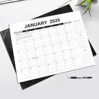 Desk Calendar 2026-2027 with Desk Mat – 22" x 17" Large Desk Pad Calendar Runs from January 2026 to June 2027, Office Supplies Desktop Calendar with To-Do, Notes & Goals Sections, for Office Planning or Organizing
