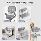 CabSupport Lumbar Support for Office Chair M5 Plus – Ergonomic Support Seat for Posture Correction and Lower Back Pain Relief – Extra Wide & Sturdy, Washable Pads for Office, Home, Car & Floor Sitting