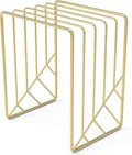 U Brands Metal Letter Sorter, Desktop Accessory, Vena Collection, Gold