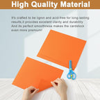 Silunkia 100 Sheets Orange Cardstock 8.5 x 11 Halloween Paper, 75lb Heavyweight Pumpkin Paper Card Stock for Cards Making, Greeting Card, School Crafting, Invitations