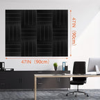 Cork Boards for Walls 48" x 36" Felt Board Alternative, 12 Pack Felt Wall Tiles Bulletin Board, Large Cork Board for Office Pin Board Tack Board Cork Boards