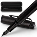 Ellington Pens Luxury Wood Fountain Pen Set – Fine Nib - Includes 6 Ink Cartridges, Wooden Pen Gift Box, Ink Converter - Wood Pen For Writing, Calligraphy, Journaling, Drawing (Ebon Elegance)