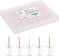 PAPERPAL 280 Rose Gold Push Pins for Cork Board, Clear Thumb Tacks for Wall Hangings, Pushpins for Office School & Personal Use, Standard Size Push Pin Tacks