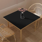 Zinkooat Leather Table Cover,1.8mm Thick,42x42 Inch Table Protector,Table Protector for Dining Room Table,Dining Table Cover,Table Cover Protector,Dining Table Protector Rectangle(Black+Gray,42x42)
