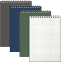 Engrowtic 3 Pack Graph Paper Spiral Notepad A5 Top Wirebound Notepad Grid Notebook Steno Pads Memo Notebook Grid Paper 140 Pages for Writing Sketching Drawing Office Supplies (Dark Color)