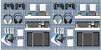 MULSAME Pegboard Combination Kit, 25.2" x 50.4" Wall Mounted Storage Set with 8 Pegboards & 40 Accessories Hanging, Peg Boards Organizer