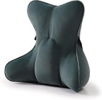 Ailuteie Lumbar Support Pillow(Pat. Pend) for Lower Back Pain Relief – Multi-Functional Ergonomic Lumbar Cushion, Reading Pillow for Office Chair, Car Seat & Sofa,Charcoal Gray
