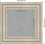 Amanti Art Silver Framed Magnetic Board 18x18 X-Small Vision Board for use with Magnets, 100% Metal Sheet to Display Items as Office Decor or for Home Organization in mudroom, Kitchen or Kids Room