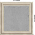 Amanti Art Silver Framed Magnetic Board 26x26 Medium Vision Board for use with Magnets, 100% Metal Sheet to Display Items as Office Decor or for Home Organization in mudroom, Kitchen or Kids Room