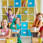 Yeachlaing 240 Pieces Decorative Colorful Name Tags for Classroom – Blank Stickers to Write on for Student Desks, Bin Labels, Teacher Supplies, 6 Designs (3.5 x 2.25 Inches)