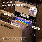 ThinkTex Plastic Expanding Hanging File Folders, 7 Innovative 1.2" Accordion Pockets, Large Capacity, Multi-Color Tabs, Letter Size for Filing Cabinet - Purple