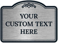 Custom Decorative Sign, Personalized Metal Sign for Business, Driveway, Home, Airbnb, Office Door Plaque, Brushed Nickel Sign, 18x24 Inches, ACM, Fade Resistant, Made in USA by Sigo Signs