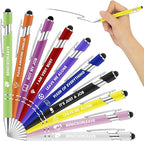 ENOMY Personalized Pens Bulk Free Engraved with Logo/Name/Message Black Ink Custom Pens Customized Stylus Ballpoint Pens Ideal Gifts for Business Anniversary (10)