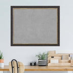 Amanti Art Black Framed Magnetic Board 37x45 X-Large Vision Board for use with Magnets, 100% Metal Sheet to Display Items as Office Decor or for Home Organization in mudroom, Kitchen or Kids Room