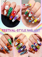 EBANKU 12 Colors Nail Art Pens Set, 3D Nail Polish Pens Acrylic Paint Pens Nail Markers for Nail Art Drawing Painting Manicure Tools Nail Design Kit Home Nail Salon DIY, 0.7MM