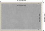 Amanti Art Silver Framed Magnetic Board 26x38 Large Vision Board for use with Magnets, 100% Metal Sheet to Display Items as Office Decor or for Home Organization in mudroom, Kitchen or Kids Room