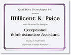 PaperDirect Foil Elegance Specialty Certificates, 50 Sheets of 38lb White Paper, 8½" x 11", Double Purple Foil Border, Perfect for Awards, Students, Employees, Volunteers, Course Completion, Diplomas
